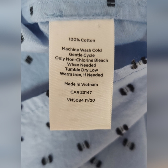 Talbots Swiss Dot Scoop Neck Blouse - Picture 7 of 8